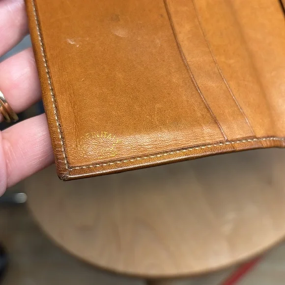 vintage Gucci wallet brown with leather late 70s, early 80s interlocking G
